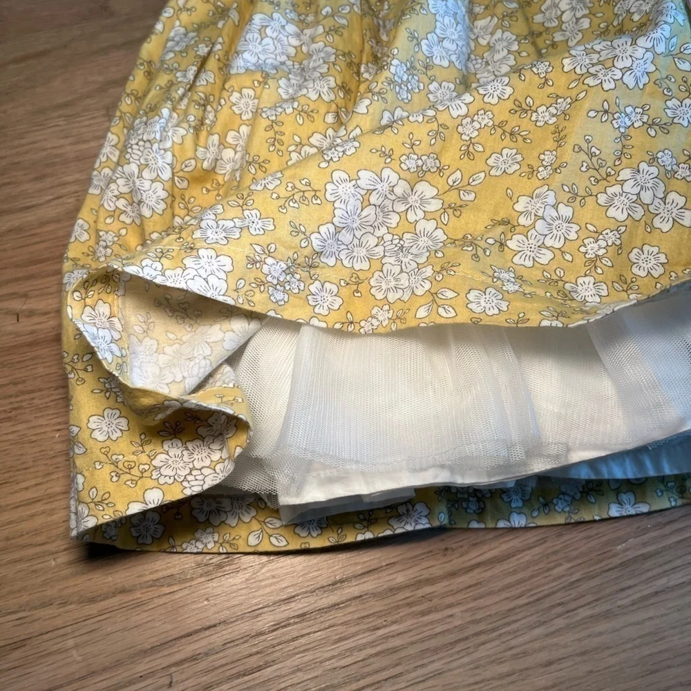 Little Lord & Lady Cotton Yellow Floral Fancy Dress Size 5/6 Years